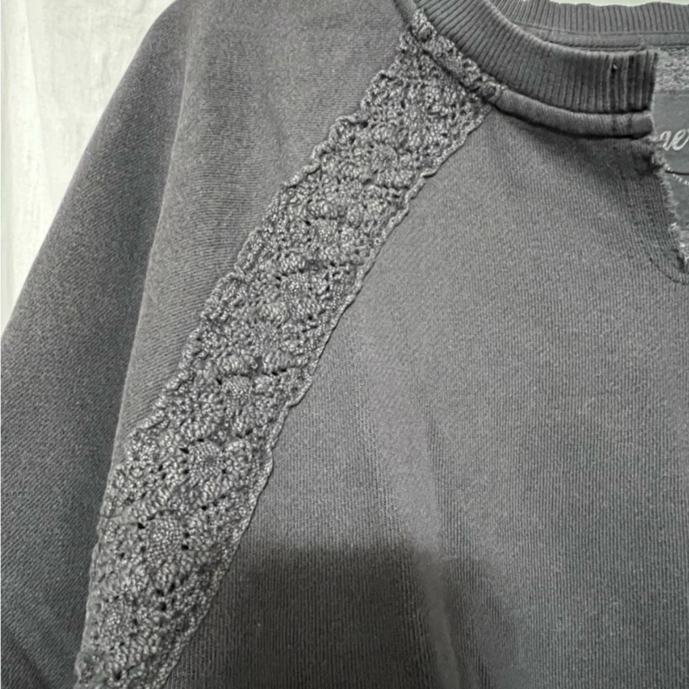 Aerie Hey Crochet Smoked Gray NWT - Picture 3 of 6